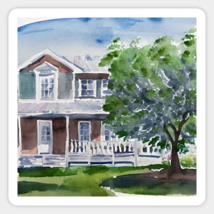 Farmhouse Watercolor Sticker